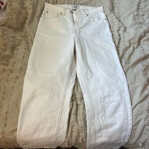 BDG Women's Cream Straight Leg Jeans